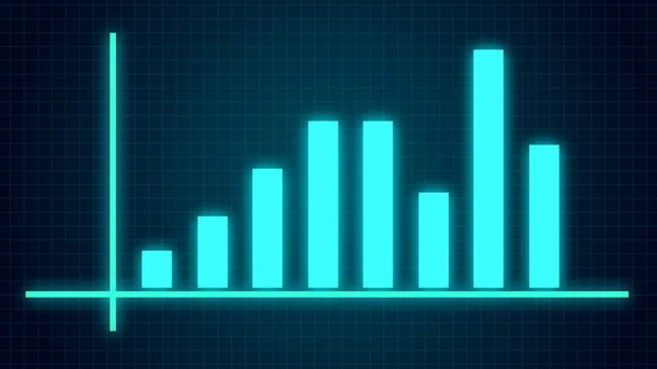 Wykres Wzrostu Portfela Biznesowego Bar Animacja Wykres — Zdjęcie stockowe