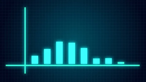 Wykres Wzrostu Portfela Biznesowego Bar Animacja Wykres — Zdjęcie stockowe