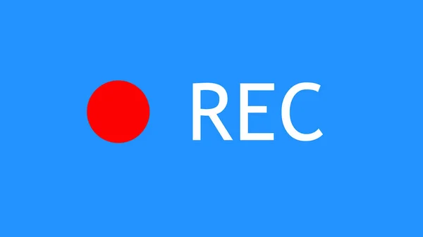 Velikost Rec Text Camera Screen Recording Animation Record Icon Seamless — Stock fotografie