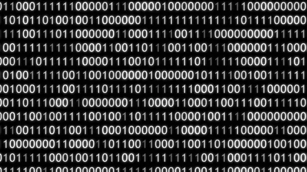 Moving Animation Cybersecurity Computer Science Adatszerkezetek Creatív Matrix Style Binary — Stock Fotó