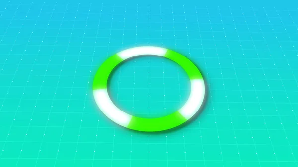 Animation Chargement Simple Clen Avec Grille Dots Numériques Déplacant Hitech — Photo