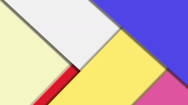 Colorful Stripes Rectangle Style Moving Out Animation Loopable Corporate Presentazioni — Video Stock