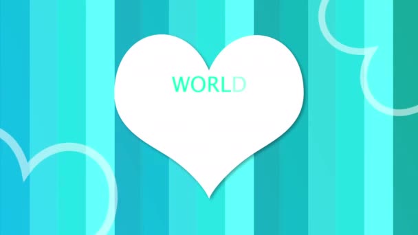 World Wide Web Day Global Connectivity Online Forum Estore Celebrating — Stock video