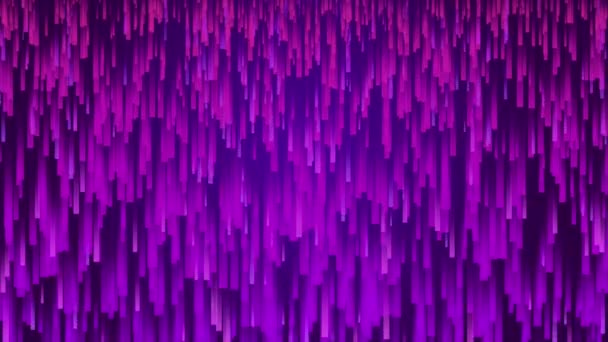 Zářící Barevné Neonové Padající Linie Dešťových Srážek Fps Elegantní Částice — Stock video