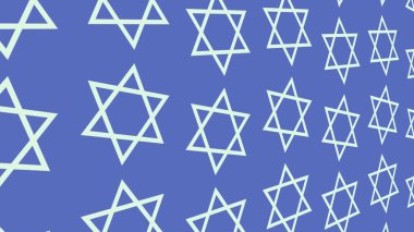 Modern basit, dönen yıldız şekli arkaplanı. Buluşmalar, sunumlar, talk şovlar ve podcastlar için rastgele yıldız arkaplan hareketleri grafikleri. Hareket eden yıldız klipsi.