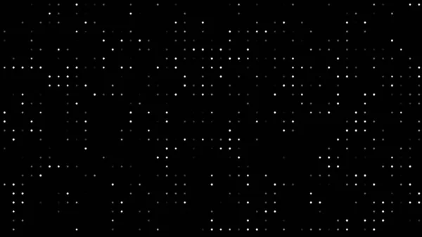 Enkla Vita Färgade Slumpmässiga Cirkelprickar Genererar Partikel Animation Svart Geometrisk — Stockfoto