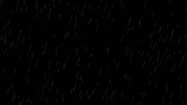 电影现实的降雨动画覆盖背景阿尔法美洲驼垫 超现实的雨滴落在雷雨之上 黑色行李上的雨滴 — 图库照片