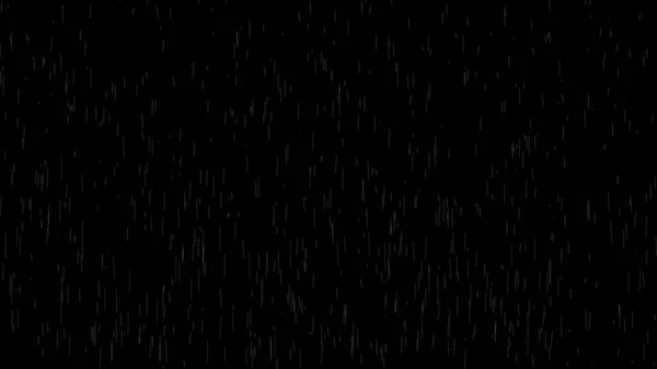 电影现实的降雨动画覆盖背景阿尔法美洲驼垫 超现实的雨滴落在雷雨之上 黑色行李上的雨滴 — 图库照片