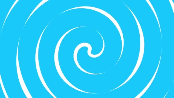 Twirl Animasyon Döner Spiral Arkaplan Aşırı Düşünen Zihin Anksiyete Çizgilerini — Stok video
