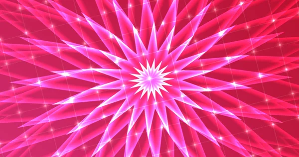 Месімізація Творчого Нескінченного Генератора Квіткового Спалаху Багатокутника Стильна Нескінченна Геометрична — стокове фото