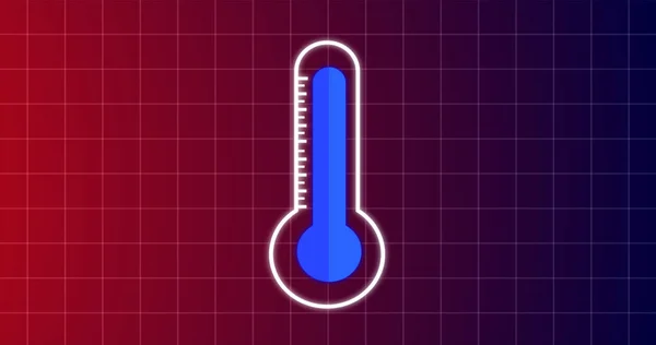 Aumento Della Temperatura Dovuto Riscaldamento Globale All Interno Termometro Mercurio — Foto Stock