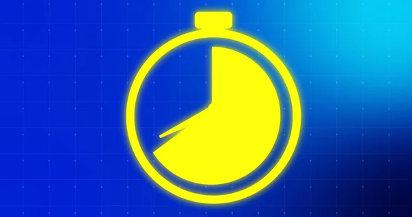 Moderne Trendige Stylische Countdown Timer Animation Den Farben Der Digitaltechnologie — Stockfoto