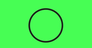 Basit 4K 2D kronometre yuvarlak tamamlama animasyonunu durdurmaya başlıyor. Eski usul kronometre ikon hareketi grafiği. Geri sayım, UHD 'deki zamanlayıcı stok görüntülerini izle.