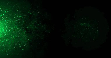 Suyun altında hareket eden toz parçacıkları minik kaynak. Parçacıklar lüks, kaliteli, düzmece arka plan. Parıltılı ödül tozu, kuyruk dalgası, peri tozu..