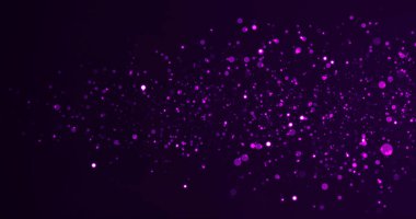 Renkli ışık sızıntıları olan sahne simli parçacıkların hareket arkaplanı. Parçacık Grafik animasyonu. Toz perdesinin üstünde titreşiyor. Bokeh ödül töreninde olduğu gibi. Lüks parçacıklar.