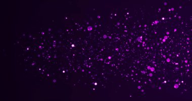Renkli ışık sızıntıları olan sahne simli parçacıkların hareket arkaplanı. Parçacık Grafik animasyonu. Toz perdesinin üstünde titreşiyor. Bokeh ödül töreninde olduğu gibi. Lüks parçacıklar.