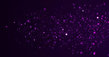 Renkli ışık sızıntıları olan sahne simli parçacıkların hareket arkaplanı. Parçacık Grafik animasyonu. Toz perdesinin üstünde titreşiyor. Bokeh ödül töreninde olduğu gibi. Lüks parçacıklar.