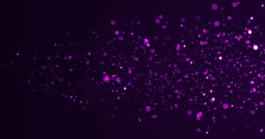 Renkli ışık sızıntıları olan sahne simli parçacıkların hareket arkaplanı. Parçacık Grafik animasyonu. Toz perdesinin üstünde titreşiyor. Bokeh ödül töreninde olduğu gibi. Lüks parçacıklar.