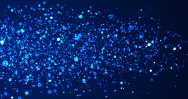 Renkli ışık sızıntıları olan sahne simli parçacıkların hareket arkaplanı. Parçacık Grafik animasyonu. Toz perdesinin üstünde titreşiyor. Bokeh ödül töreninde olduğu gibi. Lüks parçacıklar.