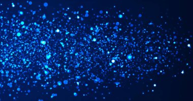 Renkli ışık sızıntıları olan sahne simli parçacıkların hareket arkaplanı. Parçacık Grafik animasyonu. Toz perdesinin üstünde titreşiyor. Bokeh ödül töreninde olduğu gibi. Lüks parçacıklar.