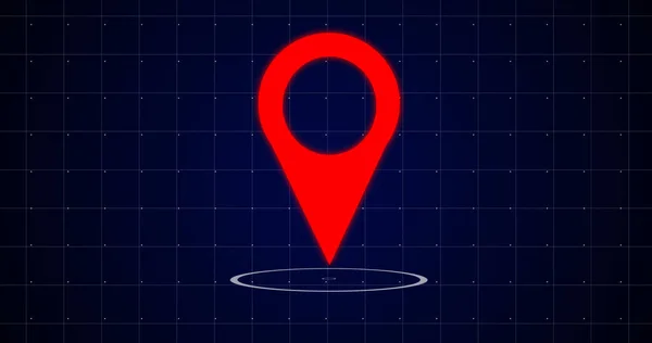 Location Pinpointer Circles Forming Live Location Sharing Cyber Security Concept — Stock Photo, Image