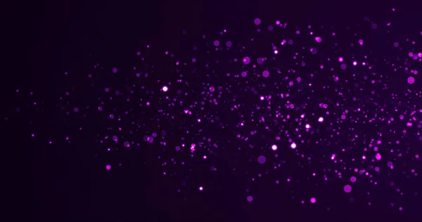 Flytta Scenen Glitter Partiklar Rörelse Bakgrund Med Färgglada Ljus Läckor — Stockfoto