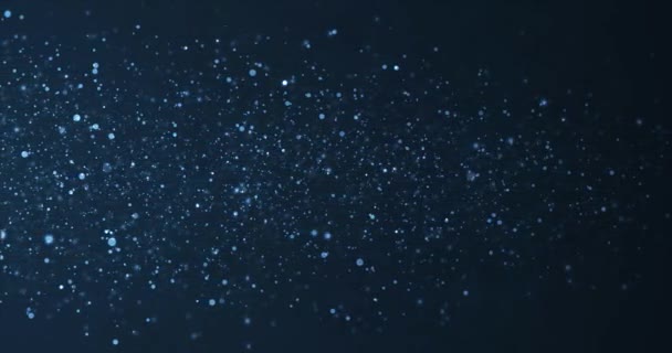 Particules Poussière Sous Eau Déplaçant Sous Lumière Jante Minuscule Source — Video