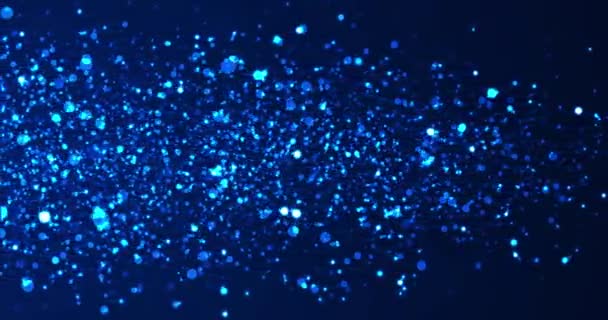 Particules Poussière Sous Eau Déplaçant Sous Lumière Jante Minuscule Source — Video