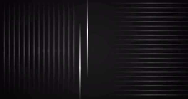 在Uhd中 简单复杂的企业化展示动作 图形华丽的魅力风格 黑暗金属发光3D背景4K股票镜头 无缝线几何线通用视频 空白屏幕 — 图库视频影像