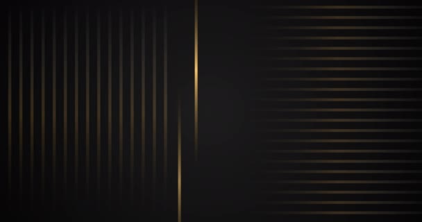 Uhdのシンプルな洗練された企業プレゼンテーションモーショングラフィック豪華なグラマースタイル ダークメタリック光る3Dバックドロップ4Kストック映像 シームレスな幾何学的なライン普遍的なビデオ ブランクスクリーン — ストック動画