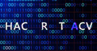 Hacker saldırı sistemi bilgisayar arızası virüsleri sisteme sızma konseptini hackledi. Siber güvenlik veri ihlali kötü amaçlı yazılım sistemi çökme hatası Mesaj arkaplanı oluşturur.