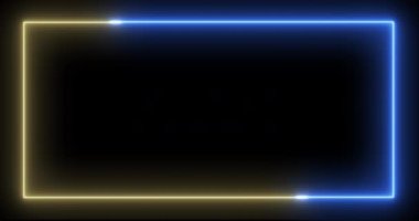 4K UHD çözünürlüğünde parlak dikdörtgen çerçeve arkaplan hareketli grafik animasyonu. Geçmişe dönük, dikişsiz döngü VJ, kulüp, şov ve sunum zeminine sahip gelecekçi..