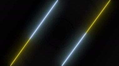 4K Basit neon ışığı eski tarz teknik finansal toplantılar ve sunum bg. UHD 'de rengarenk, pırıl pırıl, değişken bir arkaplan. Parlak finansman kurumsal lüks geçmişi.