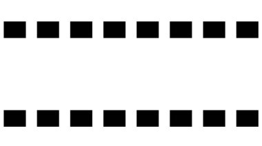 Basit bir arkaplanda film makarası hareketli animasyon. Film makarası, hareketli blok hareketi grafiği. Çekim efekti.