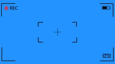 Kamera mobil kayıt ekranı kroma tuşuyla animasyonu örtüyor. DSLR cep telefonu izleme cihazı. Kameranın ekran arayüzü kayıt ediliyor. Kamera ekran kaydetme canlandırması yeşil ekranda.