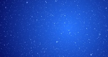 Bayram ve festival sezonu, Noel, kış ve yeni yıl için rengarenk bir geçmişi olan zarif gerçekçi kar yağışı animasyonu. Boş gradyan bg üzerine düşen beyaz kar taneleri.