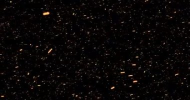 4K Sinematik Gerçeküstü Ateş Tozu, yüksek kalitede animasyon oluşturur. Parıldayan parçacık tozu, 4K 'daki yangın patlayıcısını ateşlemiyor. Dumanlı ateş tozu yatay döngü oluşturur.