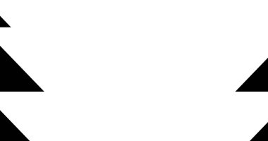 Siyah-Beyaz Ok Geçiş darbesi düz bir animasyon gibi. Sağ-sol görsel transfer monokromatik geometrik yanılsama geçiş hisse senedi hareketi grafiğini takip eder.