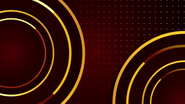 プレミアム4Kラグジュアリーサークルがバックグラウンド内外に移動します 賞のショー プレゼンテーション グリーティングカードのデザインのための豪華な幾何学的最小の輝く楕円形のBgモーショングラフィック — ストック動画