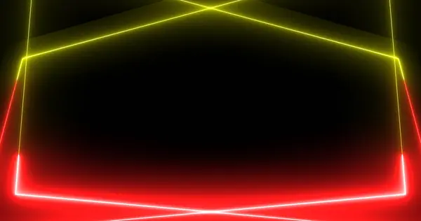 3d Rectangles moving background motion graphic in neon sign abstract colors. Retro style sign-board modern trendy glowing geometric pattern disco stripe minimal gradient backdrop.