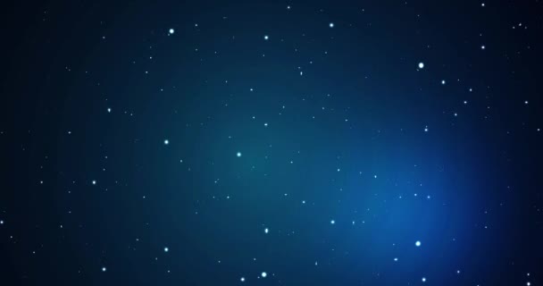 Космический Фон Фоном Двойных Звезд Туманными Облаками Движущимися — стоковое видео