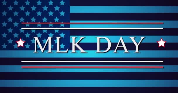 Martin Luther King Day Mlk Day Arka Plan Animasyonu Martin — Stok video