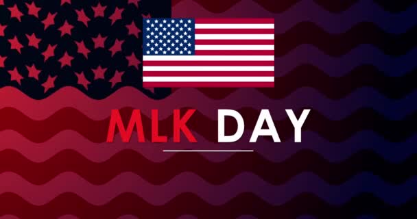 Martin Luther King Day Mlk Day Feiert Bürgerrechte Den Usa — Stockvideo