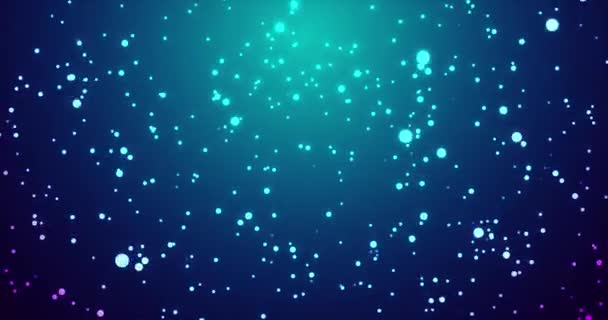 Magiczne Zewnętrzne Niebiańskie Tło Wszechświata Kosmicznego Mnóstwem Gwiazd Poruszających Się — Wideo stockowe
