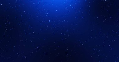 Parçacıkların dağılışı küçük parlak tozların animasyondan düşüşü. Yıldızlar soyut uzay hareketi arka planında Noel ve yeni yıl şenlik sezonu için ışıldıyor. 2025,2026,2027.