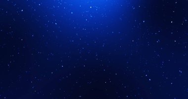 Parçacıkların dağılışı küçük parlak tozların animasyondan düşüşü. Yıldızlar soyut uzay hareketi arka planında Noel ve yeni yıl şenlik sezonu için ışıldıyor. 2025,2026,2027.