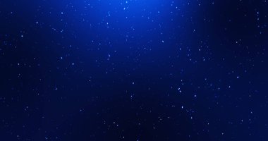 Parçacıkların dağılışı küçük parlak tozların animasyondan düşüşü. Yıldızlar soyut uzay hareketi arka planında Noel ve yeni yıl şenlik sezonu için ışıldıyor. 2025,2026,2027.