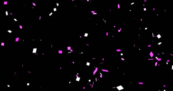 Animated cute adorable confetti stars falling loop motion graphic asset. Confetti party popper explosion slowly falling star particles bg. Ideal for award shows, birthday cards, concerts, etc.