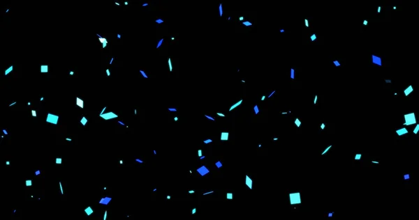Confetti falling party popper explosion motion graphic. Ideal for graduation, weddings, birthday parties, and streamers.Vertical animation for mobile and social media use. Square swirling particles.