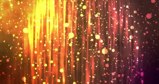 Magiskt Glittrande Ljus Läcker Partiklar Lycka Tacksamhet Visar Utmärkelse Visar — Stockvideo